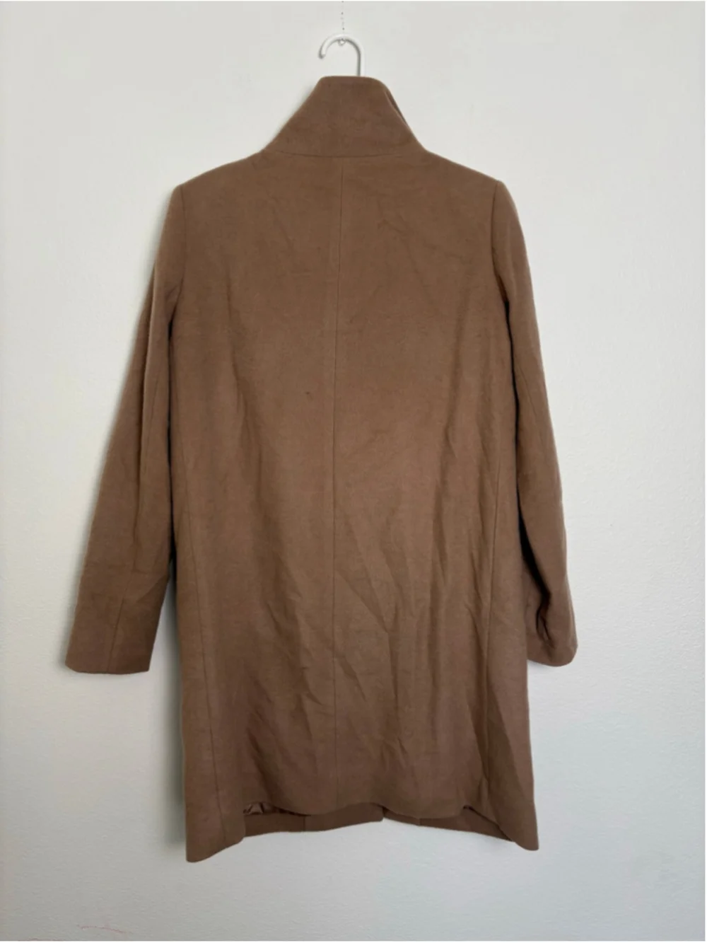 Women's Uniqlo Wool and Cashmere Blend Coat in Brown Size Medium